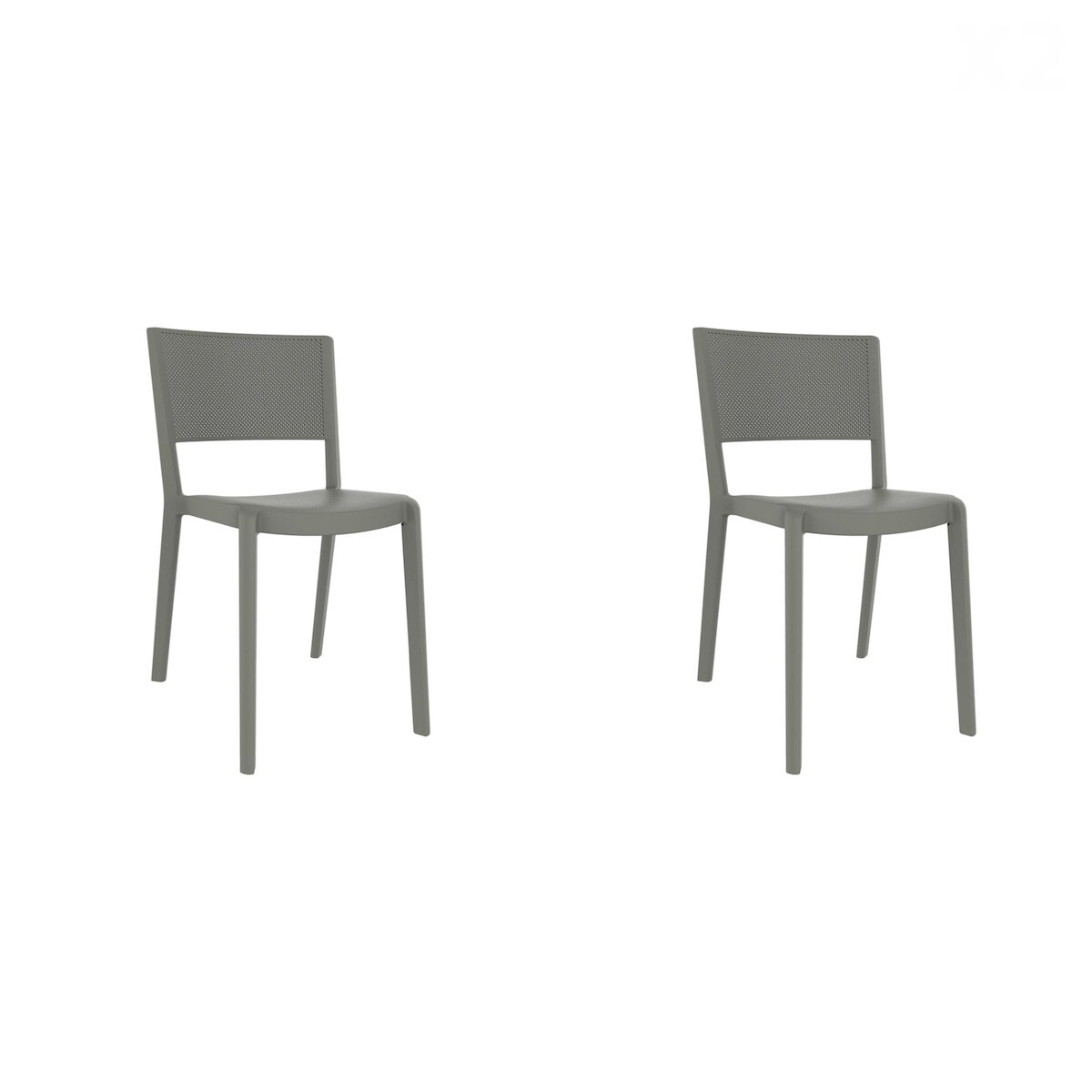 Resol SPOT Stuhl Indoor, Outdoor Set 2 Grünliches Grau Image