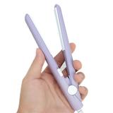 Hair Straightener And Curler 2 In 1 Mini Bangs Hair Straightener Beauty Flat Iron Heating Curler Ceramic Tourmaline Plate Ionic Flat Iron Hair Wave Curler & Straightener For Sleek