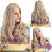 DOPI Fashion Wavy Light Blonde Long Curly Wig For Woman Wig Artificial Hair Wigs Shipping on Time