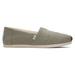 TOMS Women's Grey Eco Refibra Diamond Pattern Woven Alpargata Shoes, Size 8