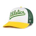 Men's '47 White Oakland Athletics Foam Front Script Trucker Snapback Hat