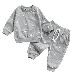 Toddler Baby Boys Fall Clothes Long Sleeve Sun Print Sweatshirt Tops and Drawstring Pants Sets