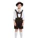 Rovga Summer Toddler Boys Outfits 4Pc Stage Suit 1Pc Top+1Pc Bib Short+1Pc Hat Children Traditional Festival Clothing Embroider Suspender Suit