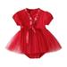 ZMHEGW Baby Romper Kimono Robe Cotton Japanese Pajamas Short Sleeve Romper Tulle Tutu Dress for 0-12M