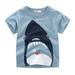 Qufokar Toddlers Undershirts Little Boys Tops for 1-7 Crewneck s Baby Kids Clothes Short Sleeve Years Tee Boys T Shirts Cartoon Toddler Tops Boys Tops