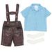 Rovga Summer Toddler Boys Outfits Kids Baby Print Cotton The Oktoberfest Short Sleeve Shirt Suspender Pants Skirts Socks Outfits Clothes