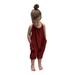 ZMHEGW Strap Toddler Girls Kids Baby Harem Piece One Jumpsuit Backless Pants Romper Girls Romper&Jumpsuit for 6M-6T