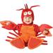 Infant Newborn Baby Girls Boys Halloween Outfits Romper Cartoon Dinosaur/Lobster Hooded Jumpsuit+Booties Performance Clothes Set