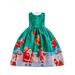 IZhansean Toddler Baby Girls Holiday Christmas Dance Princess Dresses Kids Tulle Lace Wedding Party Pageant Gown Dresses Green 3-4 Years