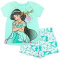 Disney Princess Jasmine Toddler Girls T-Shirt and French Terry Shorts Outfit Set Infant to Big Kid