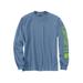 Carhartt Men's Loose Fit Heavyweight Long Sleeve Logo Sleeve Graphic T-Shirt, Skystone SKU - 808190