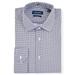 Nautica Men's Checkered Wrinkle-Resistant Dress Shirt Bright White, 14-14.5 32-33