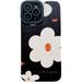 Women Flower Case for iPhone 12 Pro Black Floral Kawaii Case for iPhone 12 Pro Non-Slip Shockproof Case for iPhone 12 Pro with Camera Protection Girly Case for iPhone 12 Pro