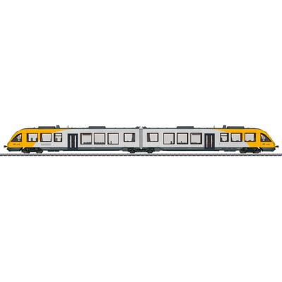 Personenwagen MÄRKLIN "Dieseltriebwagen Baureihe 648.2 - 37715" Modelleisenbahn-Fahrzeuge grau (grau, gelb) Kinder Loks Wägen