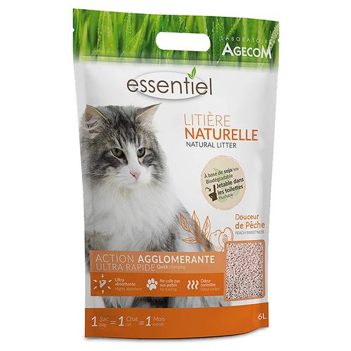 2x6L Essentiel Natural Katzenstreu Pfirsich