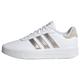 adidas Damen Court Platform Shoes, Cloud White / Champagne Met / Aluminium, 44