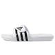 adidas Unisex-Adult Adisage Slide Sandal, white/black/white, 10 Women/9 Men, 8.5 UK Men/ 9.5 UK Women