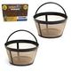 GoldTone Brand Reusable 8-12 Cup Basket Coffee Filter fits Mr. Coffee Makers and Brewers. Replaces your Mr. Coffee Reusable Basket Filter & Permanent Mr. Coffee Basket Filter - BPA Free - [2 PACK]