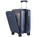 Hanke Upgrade Luggage Cabin Suitcase Spinner Wheels,Carry On Suitcase Upright 20 Inch PC hardside Suitcase with Front Laptop Pocket & TSA Lock,Rolling Luggage Travel Suitcase for Business, Dark Blue