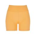 Stoffhose URBAN CLASSICS "Damen Ladies Recycled High Waist Cycle Hot Pants" Gr. XXL, US-Größen, orange (paleorange) Damen Hosen High-Waist-Hosen