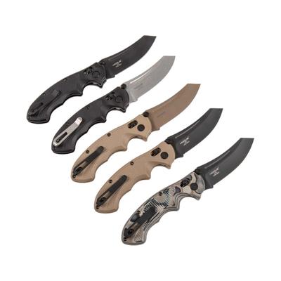 Viking Tactics Patriot Folding Blade Knife Mascus Brown Lava/Black VTAC-K8-PF-MLB