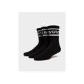 BOSS 3-Pack Rib Stripe Socks - Black