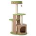 Costway 5-Tier Modern Cat Tree Tower for Indoor Cats with Sisal Scratching Posts-Green