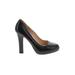 Cole Haan Heels: Pumps Chunky Heel Classic Black Print Shoes - Women's Size 7 1/2 - Closed Toe