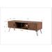 Industrial style Reclaimed wood Media TV Stand with Storage Cabinet for Living Media Room