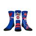 Youth Rock Em Socks Mickey Mouse Blue Detroit Pistons Three-Pack Disney Crew Set