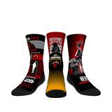 Youth Rock Em Socks Darth Vader & Stormtrooper Black Miami Heat Three-Pack Star Wars Crew Set