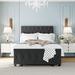 Sleek and Space-Saving: Gray Metal Platform Bed with Big Drawer - Twin Size