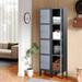 Dsarui 4 - Tier 4 - Section 12.01" Wide Locker Antimicrobial/Metal in Gray/Blue | 65.98 H x 12.01 W x 12.01 D in | Wayfair DBDG202374BG-heihui4CWG