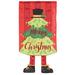 Dicksons Inc Crazy Leg Christmas Tree Polyester 2-Sided Polyester 18 x 13 in. Garden Flag in Green/Red/Yellow | 18 H x 13 W in | Wayfair M011875