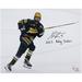 Adam Fantilli Michigan Wolverines Autographed 16" x 20" Navy Jersey Skating Photograph with "2023 Hobey Baker" Inscription