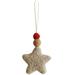 dianhelloya Christmas Tree Hanging Pendant Felt Wool Star Fur Ball Hanging Ornament for Party Home Decor