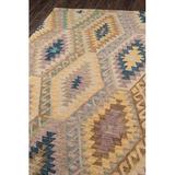 Blue/Gray 66 x 42 x 0.5 in Indoor/Outdoor Area Rug - Blue/Gray 66 x 42 x 0.5 in Indoor Area Rug - Loon Peak® Jadarrien TANGITAN16MTI Collectionrug Multi 2"3" X 8" Runner Wool | Wayfair