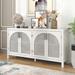 Bayou Breeze Aniv 58.1 Sideboard Wood in Brown | 30.6 H x 58.1 W x 14.1 D in | Wayfair 793ED079D8F044CEA3ACC9A4C3D10F0D