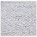 Black/Gray 108 x 72 x 0.75 in Indoor Area Rug - Rosecliff Heights Edelen Hand Loomed Recycled P.E.T. Area Rug in Gray/Black Recycled P.E.T. | Wayfair