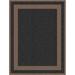 Black 118 x 91 x 0.01 in Area Rug - Well Woven Border Plain Flat-Weave Area Rug Polyester | 118 H x 91 W x 0.01 D in | Wayfair W-PLB-02B-7