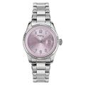 Breil Classic Elegance Damen Armbanduhr aus Edelstahl in der Farbe Silber-Pink 30mm, Wasserdichtigkeit: 5Bar, EW0627