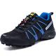 VTASQ Running Shoes Men's Trail Running Shoes Road Running Shoes Trainers Lightweight Hiking Shoes Outdoor Non-Slip Fitness Shoes Trekking Shoes, black blue, 7 UK