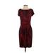 Ellen Tracy Casual Dress - Sheath: Red Dresses - Women's Size 4