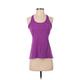 Nike Active Tank Top: Purple Solid Activewear - Women's Size Small