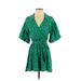 ASOS Casual Dress: Green Polka Dots Dresses - Women's Size 2
