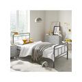 Everyday Freddie Children'S Metal Single Bed Frame - Grey - Bed Frame Only