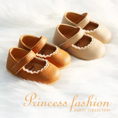 Chaussures en cuir antidérapantes pour bébé garçon et fille semelle en caoutchouc pour les