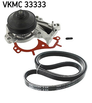 Skf Wasserpumpe + Keilrippenriemensatz [Hersteller-Nr. VKMC33333] für Citroën, Ds, Opel, Peugeot, Vauxhall Image