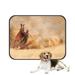 ABPHQTO Horse Running In Desert Pet Dog Cat Bed Pee Pads Mat Cushion Potty Dogs Blankets Crate Bed Kennel 14x18 inch