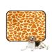 ABPHQTO Giraffe Skin Orange And Yellow Spots Safari Zoo Jungle Pet Dog Cat Bed Pee Pads Mat Cushion Potty Dogs Blankets Crate Bed Kennel 20x24 inch